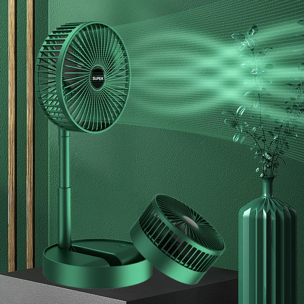 Rechargeable folding fan